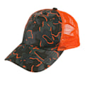 Miniatyrbild 1 av 3: Regatta Tuyler Camo Trucker Cap för barn/ungdomar, One Size, Grape L Grape Leaf/Magma Orange One Size