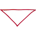 Miniatyrbild 2 av 4: Babybugz Baby Plain Bandana Bib One Size Vit/Röd White/Red One Size