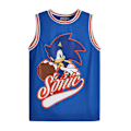 Miniatyrbild 3 av 4: Sonic The Hedgehog Pojkar Basketbolltröja Och Shorts Set 3-4 År Blue 3-4 Years