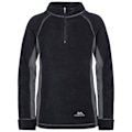 Miniatyrbild 3 av 4: Trespass Barn/Barn Bubbles Fleece Topp Och Botten Baslager Black 7-8 Years
