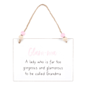 Miniatyrbild 1 av 3: Something Different Glam-ma Hängande Skylt One Size Vit/Brun/Rosa White/Brown/Pink One Size