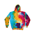 Miniatyrbild 1 av 4: Colortone Unisex Regnbåge Tie Dye Pullover Hoodie L Multi Rainbo Multi Rainbow L