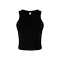 Miniatyrbild 1 av 3: Bella + Canvas Dam/Dam Micro-Rib Racer Tank Top L Solid B Solid Black L