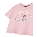 Miniatyrbild 5 av 5: Pusheen Dam/Dam Peachy Kortärmad Crop T-Shirt XXL Pin Pink Peach XXL