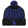 Miniatyrbild 1 av 2: LA Dodgers Calgary MLB 47 Stickad Mössa med Uppvikt Kant och Tofs One Size Blå Blue/Black One Size
