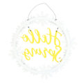 Miniatyrbild 2 av 3: Something Different Hello Spring Daisy Krans En Storlek Vit/Gul White/Yellow One Size