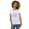 Miniatyrbild 2 av 5: Harry Potter Dam/Kvinnor Neon Dödsreliker Bomull T-shirt White XL