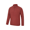 Miniatyrbild 4 av 4: Mountain Warehouse Ashbourne II Fleece Tröja med Halv Dragkedja Herr XXS Bu Burgundy XXS