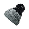 Miniatyrbild 2 av 3: Beechfield Apres Beanie, One Size, Ljusgrå/Svart Light Grey/Black One Size