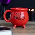 Miniatyrbild 3 av 3: Something Different Dead Thirsty Cauldron Keramikmugg En Storlek Red/Black One Size