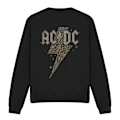 Miniatyrbild 1 av 5: AC/DC Unisex Vuxen Leopardtryck Blixt Tröja M Svart Black M