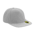 Miniatyrbild 1 av 3: Beechfield Original Flat Peak Snapback Cap One Size Grå/Grå Grey/Grey One Size