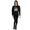 Miniatyrbild 3 av 6: Alice i Underlandet Dam/Dam Blommor Bomull Sweatshirt L B Black L
