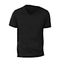Miniatyrbild 3 av 4: Canvas Herr Jersey Kortärmad V-ringad T-shirt L Svart Black L