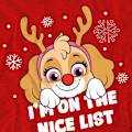 Miniatyrbild 3 av 5: Paw Patrol Unisex Vuxen Fin Jul Skye T-Shirt XXL Röd Red XXL