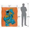 Miniatyrbild 5 av 6: Sesame Street Målad Kakmonstret Filt One Size Flerfärgad Multicoloured One Size