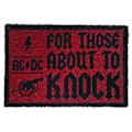 Miniatyrbild 1 av 6: AC/DC For Those About To Knock Dörrmatta One Size Röd/Svart Red/Black One Size