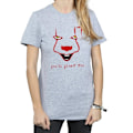 Miniatyrbild 3 av 5: It Dam/Damer Pennywise Float Bomull Boyfriend T-Shirt XL Sp Sports Grey XL