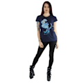 Miniatyrbild 4 av 5: Disney Princess Dam/Damer Ariel Fylld Silhuett Bomull T-shirt Deep Navy S