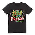 Miniatyrbild 1 av 5: Teenage Mutant Ninja Turtles Herr Julhjältar Jul T-Shirt Black XL