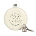 Miniatyrbild 3 av 3: Something Different Happy Camper Hip Flask One Size Vit White One Size