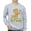 Miniatyrbild 3 av 4: Guardians Of The Galaxy Pojkar Groot Dansande Sweatshirt 9-11 År Sports Grey 9-11 Years