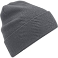 Miniatyrbild 1 av 3: Beechfield Unisex Vuxen Original Cuffed Ekologisk Bomulls Beanie O Graphite Grey One Size