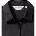 Miniatyrbild 4 av 5: Russell Collection Dam/Kvinnors Kortärmad Poly-Bomull Easy Care Poplin Skjorta 3XL Svart Black 3XL