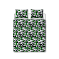 Miniatyrbild 2 av 2: Minecraft Blocks Påslakanset Dubbel Grön/Flerfärgad Green/Multicoloured Double