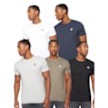 Miniatyrbild 1 av 4: Henleys Calyer T-shirt för män (5-pack) XL Flerfärgad Multicoloured XL