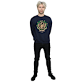 Miniatyrbild 6 av 6: Harry Potter Julkrans Sweatshirt för Herr L Marinblå Navy Blue L
