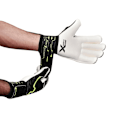 Miniatyrbild 2 av 4: Precision Unisex Vuxen Fusion X Pro Giga Roll Finger Målvaktshandske Black/Fluorescent Yellow 10