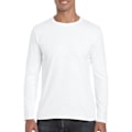 Miniatyrbild 5 av 5: Gildan Soft Style långärmad T-shirt för män (5-pack) L Vit White L