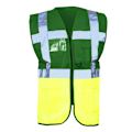 Miniatyrbild 1 av 2: Yoko Hi-Vis Premium Executive/Manager Väst / Jacka (Paket Green/Hi Vis Yellow 2XL