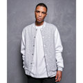 Miniatyrbild 5 av 6: Bygg ditt varumärke Herr Basic College Jacka 4XL Heather Grey/Whi Heather Grey/White 4XL