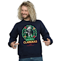 Miniatyrbild 3 av 6: National Lampoon's Christmas Vacation Herr Greyscale Clarkmas C Navy Blue 3XL
