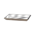 Miniatyrbild 1 av 2: Astor Distressed Mirrored Tray Med Trädetaljer 49 x 32cm Gold 49 x 32cm