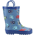 Miniatyrbild 3 av 4: Cotswold Childrens/Kids Puddle Robot Wellington Boots 4.5 UK Blå Blue 4.5 UK