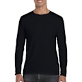 Miniatyrbild 5 av 5: Gildan Soft Style långärmad T-shirt för män (5-pack) M Svart Black M