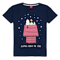 Miniatyrbild 5 av 5: Peanuts Dam/Dam Snoopy Lång Pyjamas Set L Marinblå/Grå Navy/Grey L