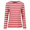 Miniatyrbild 1 av 5: Regatta Dam/Kvinnor Federica Stripe Långärmad T-shirt 14 U Mineral Red/Light Vanilla 14 UK