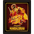Miniatyrbild 1 av 2: Star Wars: The Mandalorian 3D Inramad Konsttryck 10 tum x 8 tum Röd/Gul Red/Yellow 10in x 8in