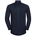 Miniatyrbild 1 av 6: Russell Collection Herrskjorta Långärmad Easy Care Oxford 17.5 Bright Navy 17.5inch