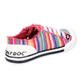 Miniatyrbild 2 av 4: Rocket Dog Womens/Ladies Jazzin Eden Stripe Lace Up Canvas Trai Red/Multi 6 UK