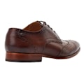 Miniatyrbild 2 av 5: Base London Mens Barbera Läder Brogues 7 UK Mörkbrun Dark Brown 7 UK