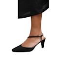 Miniatyrbild 1 av 3: Where's That From Dam/Damer Kansas Crossover Sling Back Wid Black 8 UK Wide