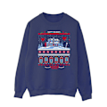 Miniatyrbild 1 av 3: Netflix Herr Stranger Things Fair Isle Sweatshirt 3XL Marinblå Navy Blue 3XL