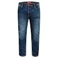 Miniatyrbild 1 av 3: Duke Herr D555 Ambrose Stretch Tapered Kingsize Jeans 52S Mörk Dark Blue 52S