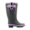 Miniatyrbild 2 av 3: Stormwells Dam/Dam Polka Dot Wellington Boots 7 UK Mauve Mauve Polka Dot/Navy 7 UK