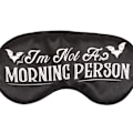 Miniatyrbild 3 av 3: Something Different Unisex Vuxen Jag Är Inte En Morgonperson Satin Black/White One Size